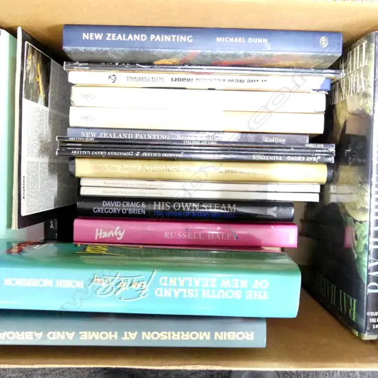BOX OF REFRENCE BOOKS NZ PAINTING CHINA ETC