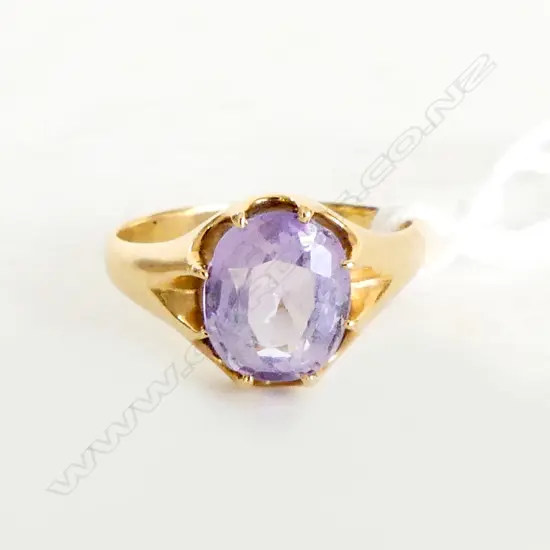 18ct GOLD SPINEL ? RING testing 18ct or higher 4.6gms