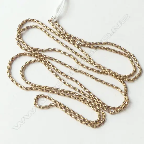 c1900 9CT ROSE GOLD short muff chain NECKCHAIN L.960mm 10.2gms