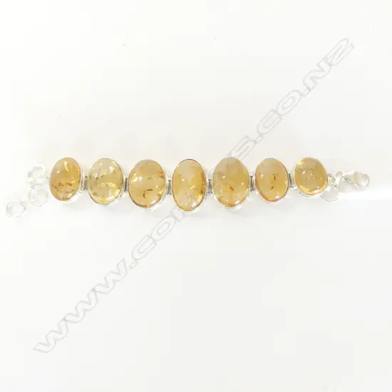 STG &  AMBER TYPE BRACELET L.185mm