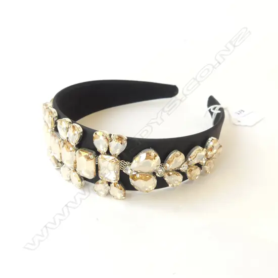 TRELISE COOPER HEADBAND EMBLISHED WITH FAUX CRYSTALS