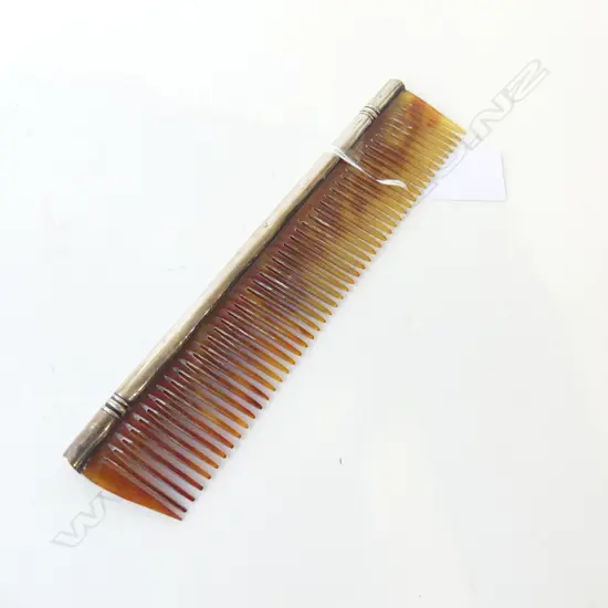 STERLING SILVER MOUNTED COMB BIRMINGHAM 1912 EXCELLENT CONDITION L.19CM