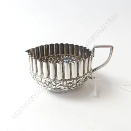 ARTS & CRAFTS HEAVY SILVER CREAM JUG Birmingham 1893 58gms