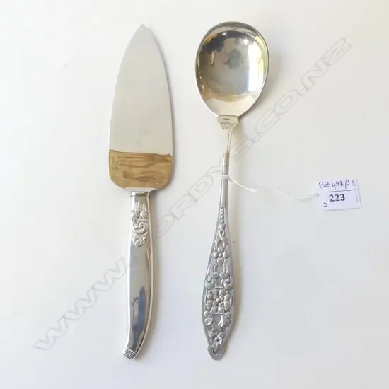 LG 830 SILVER SPOON L.255mm 100gms + CAKE SERVER 830 HANDLE