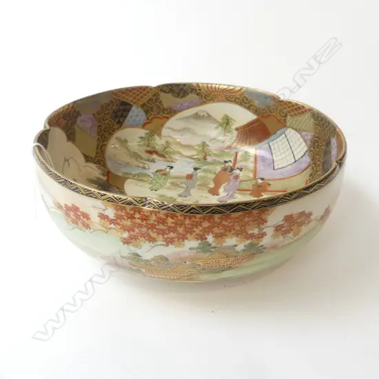 SATSUMA BOWL - SIGNED 240mm dia
