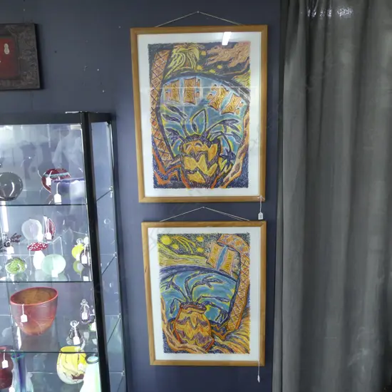 2 LG SIGNED ARTWORKS, ITEM OF EXCHANGE I & II, 34/80 & 7/80 SCREEN PRINT '96 750x560mm  