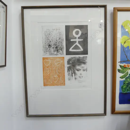 JANE WINTON 'TRIBUTE TO AN UNFINISHED WOMAN' SCREEN PRINT 1/5 500x390mm