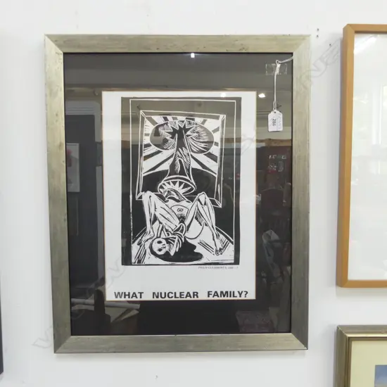 PHILLIP CLAIRMONT 'WHAT NUCLEAR FAMILY' POSTER 380x270mm