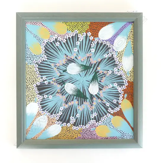 MARILYN ABBOTT (ALICE SPRINGS) ABORIGINAL, ACRYLIC ON BOARD, 280 x 250mm (further info verso)