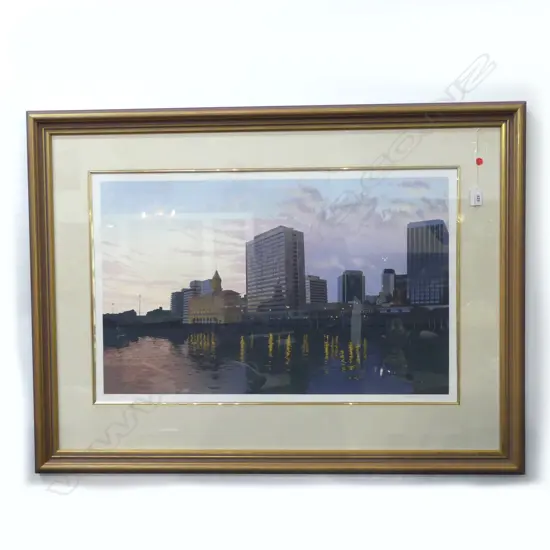 LAWRENCE LEITCH 'AUCKLAND DOWNTOWN DAWN' 83/120 465x740mm