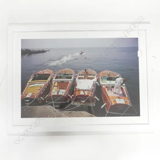 SLIM AARONS PRINT; 'WATERSKIIING HOTEL DU CAP' 405x610mm