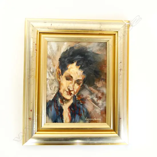 HARRY DAY 'SPANISH LADY' OIL ON BOARD, 250x185mm