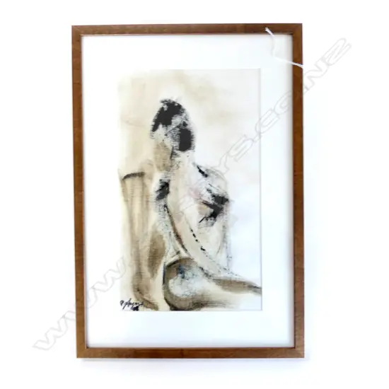 PETER AUGUSTIN 'ELEONORA' ACRYLIC ON FABRIC 405x240mm