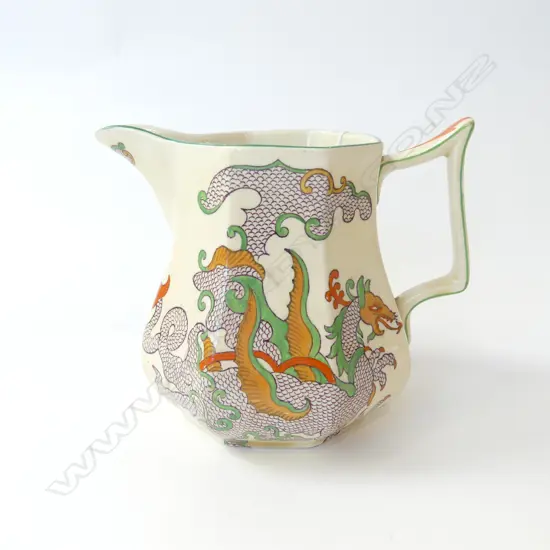 MASON’S IRONSTONE ANTIQUE DRAGON JUG OCTAGONAL SHAPE L.16CM H.13CM