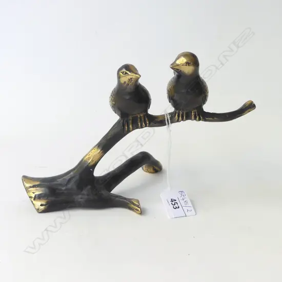 BRASS BIRDS ON BRANCH H.135mm
