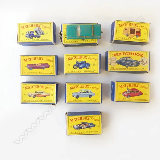 10 ASST. MATCHBOX LESNEY CARS