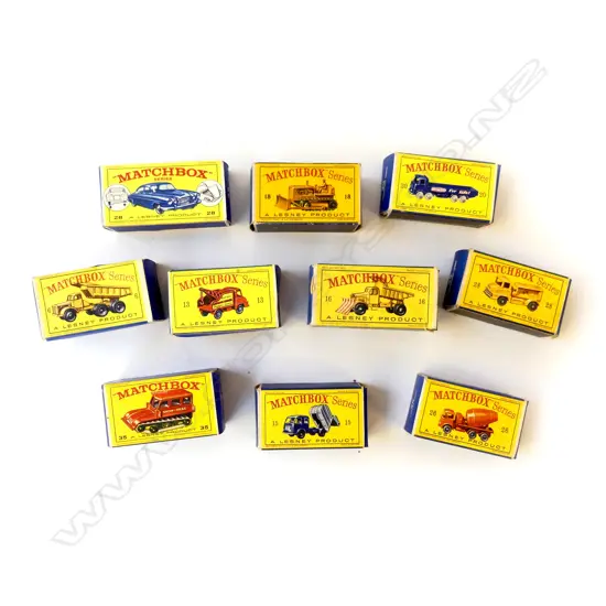 10 ASST. MATCHBOX LESNEY CARS