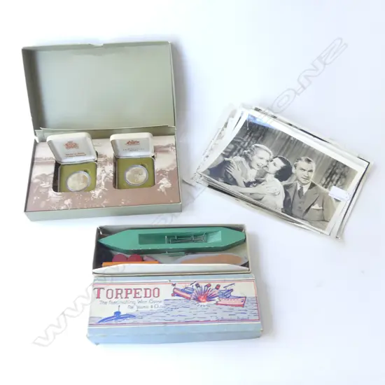 ANZAC 75th ANNIVERSARY COIN SET, 'TORPEDO' BOAT, 1930s FILM STILLS