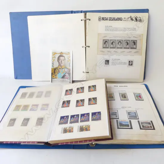 3 NZ STAMP ALBUMS (1 EMPTY, 1 STOCK BOOK)