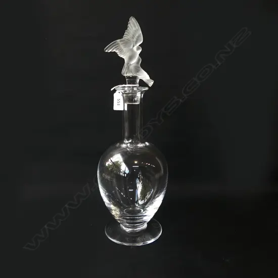 IGOR CARL FABERGE 'KISSING DOVES' DECANTER H.395mm