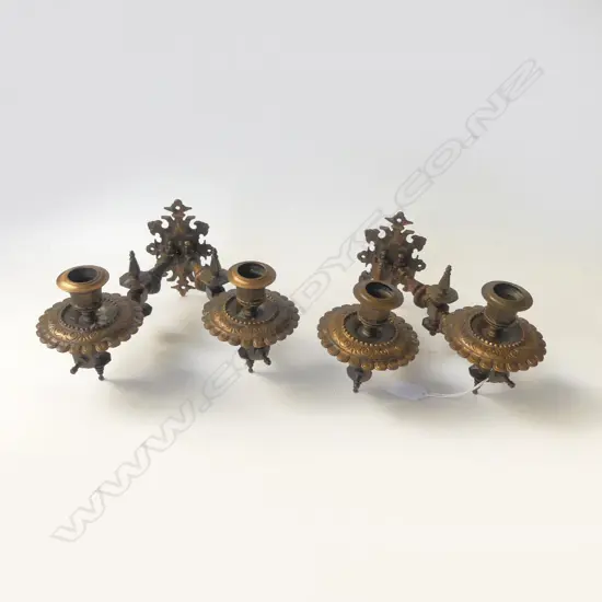 PR OF WALL SCONCE CANDLE HOLDERS