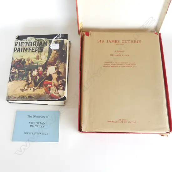 2 ART BOOKS: SIR JAMES GUTHRIE + DICTIONARY OF VICTORIAN PAINTERS