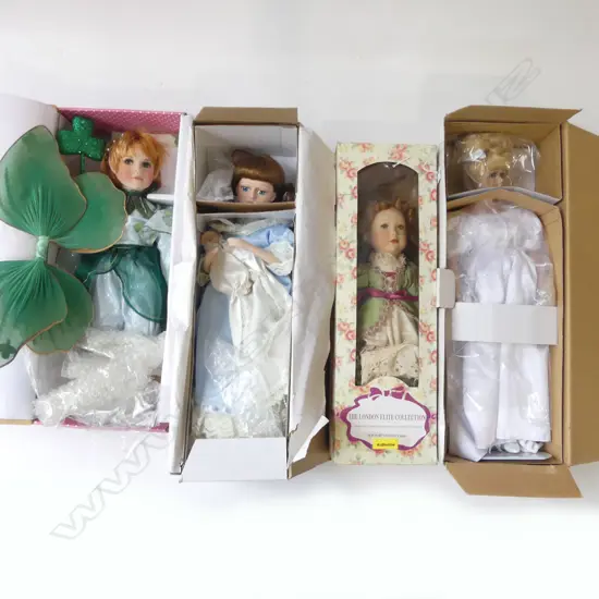 4 MINT & BOXED CHINA DOLLS  L420MM