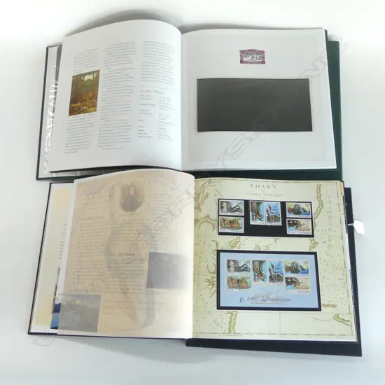 2 NZ STAMP COLLECTIONS: 'HERITAGE STAMP COLLECTION' + 'THE MILLENIUM ALBUM' 