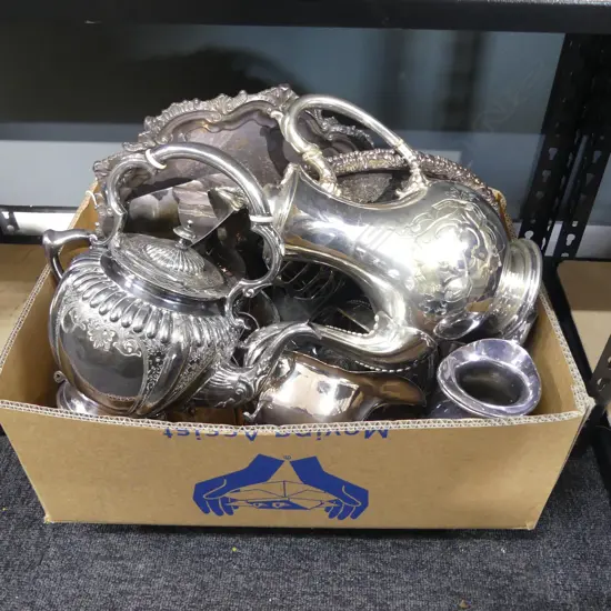 ASST. EP INCL. JUGS, SALVERS, PEWTER MUGS, ETC