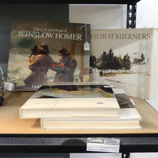 4 COFFEE TABLE BOOKS MAGRITTE MANET WINSLOW HOMER & WYETH AT KUERNERS