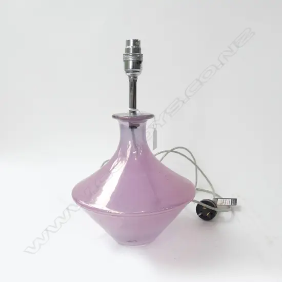 PINK MURANO LAMP H.340mm NO SHADE