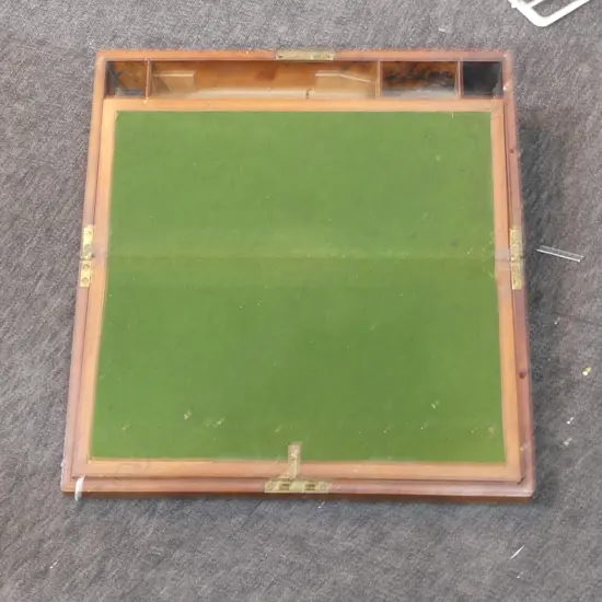 VINTAGE MAHOGANY WRITING SLOPE BOX W.460mm