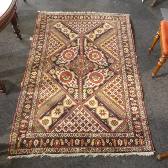 HAND KNOTTED ALL WOOL IRANIAN RUG 1850x1260mm