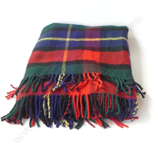 WARWICK PURE WOOL BRITISH MADE TARTAN TRAVEL RUG 1600 X 1600MM
