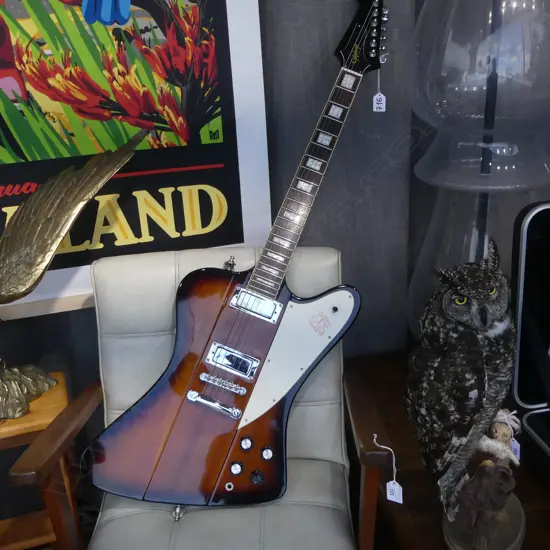 EPIPHONE FIREBIRD SUNBURST ELECTRIC GUITAR WITH HARD CASE