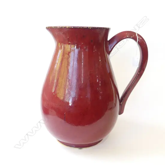 LG RED GLAZED JUG H.390mm