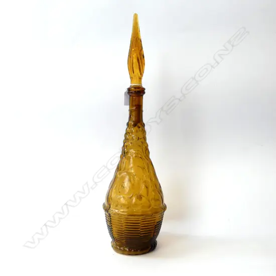 VINTAGE RETRO AMBER GENIE BOTTLE H.510mm
