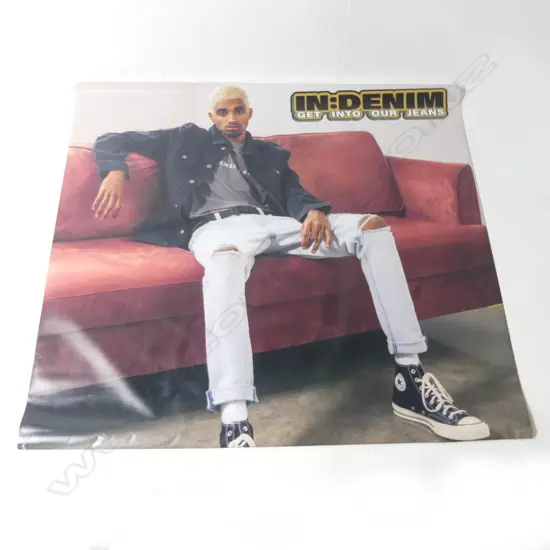 LG PHOTO PRINT BANNER POSTER 'IN:DENIM: GET INTO OUR JEANS' 1650x1790mm