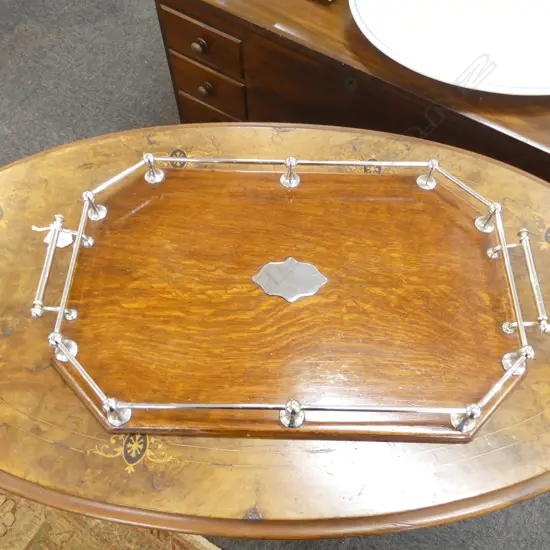 VINTAGE WOODEN TRAY 600x370mm