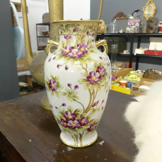 ROYAL NIPPON HAND PAINTED VASE H.305mm