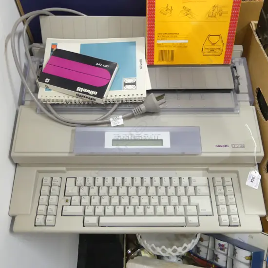 OLIVETTI ET 2300 ELECTRONIC TYPEWRITER W.495mm + MANUALS ETC