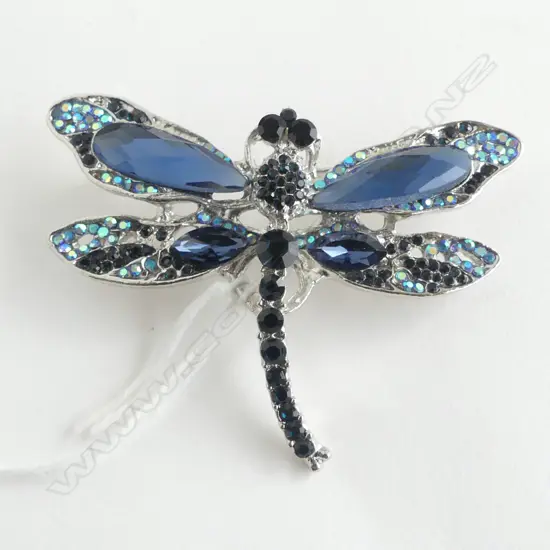 COSTUME DRAGONFLY BROOCH W.60mm