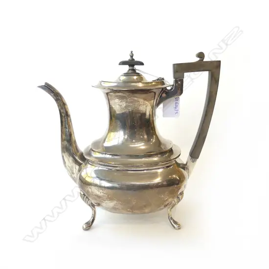 STG SILVER COFFEE POT, SHEFFIELD 1904 850gms