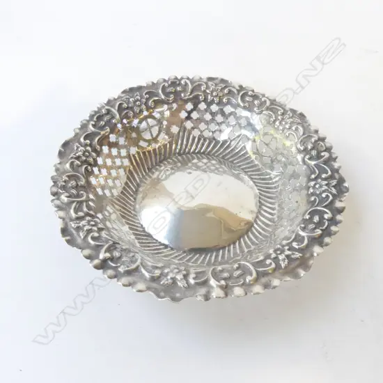 SILVER DISH, BIRM 1900 A & J Zimmerman, DIA.120mm, 29gm