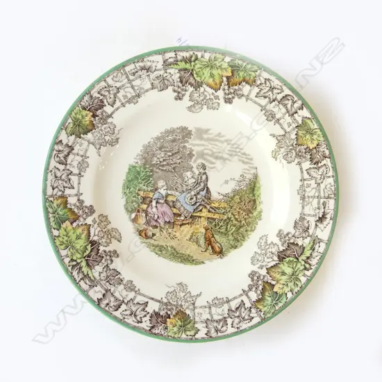 9 COPELAND SPODE BYRON PLATES, D.165MM