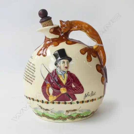 CROWN DEVON JOHN PEEL MUSICAL JUG, H.220mm