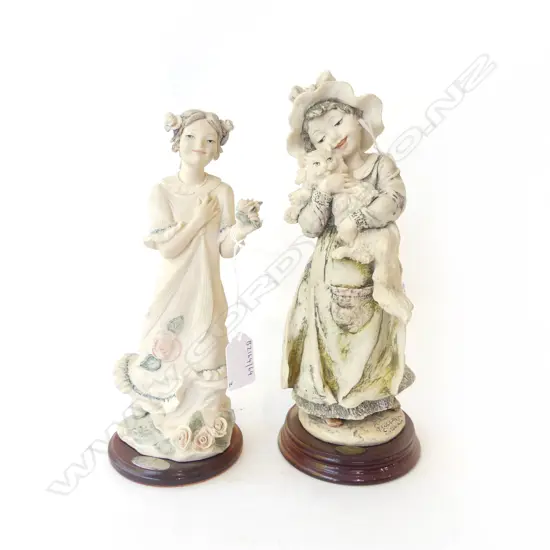 TWO CAPODIMONTE FIGURINES OF CHILDREN, H.260mm