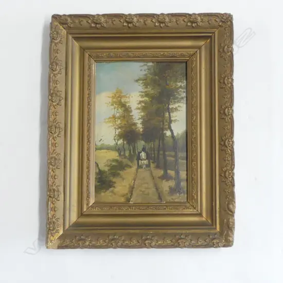 19THC OIL ON BOARD (in the manner of Anton Mauve) 250 x 170mm