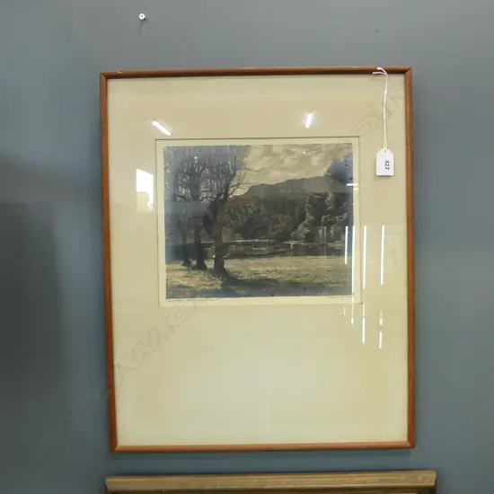 GEORGE CHANCE PHOTO 'THE LANDING, LAKE WAIKAREMOANA' 225x275mm