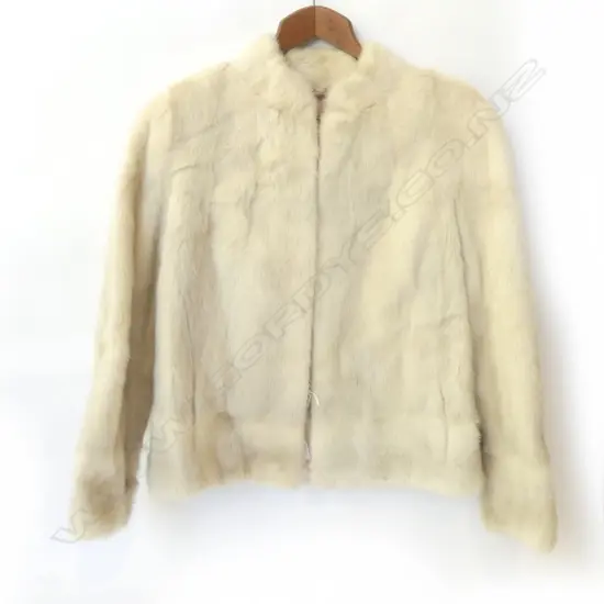 CREAM MINK FUR JACKET